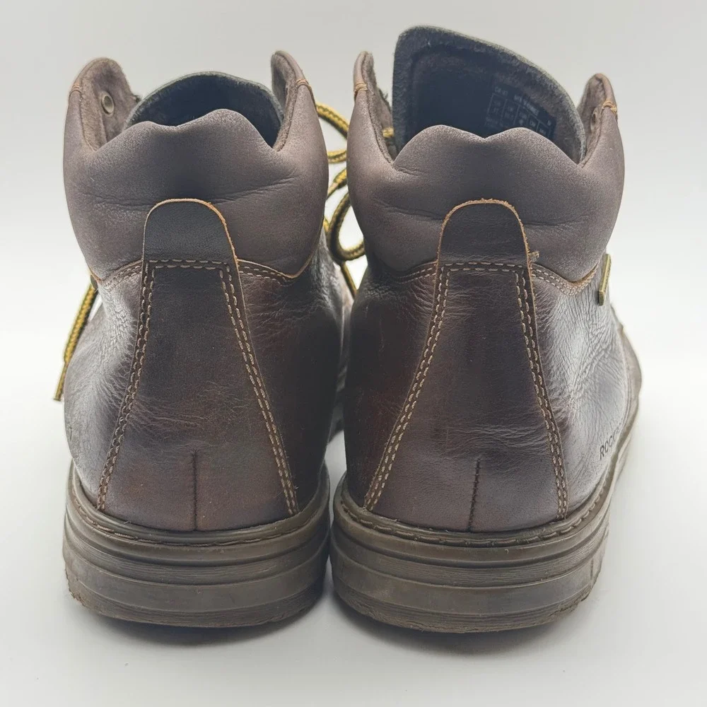 Rockport Storm Surge Brown Leather Water Resistant Moc Toe‎ Boots  Mens 11